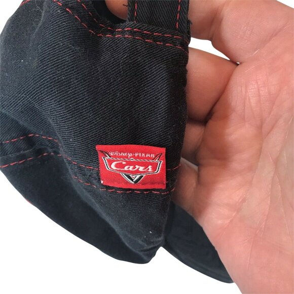 Disney Pixar Cars Kids Baseball Cap Radiator Springs Cup Adjustable Black Red - Picture 6 of 7